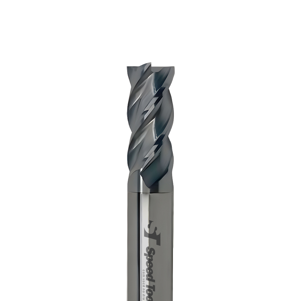 FRESA RETA MD 4C Ø5,0X30X100 – H5 (LONGA) COBERTURA TIALN 45HRC