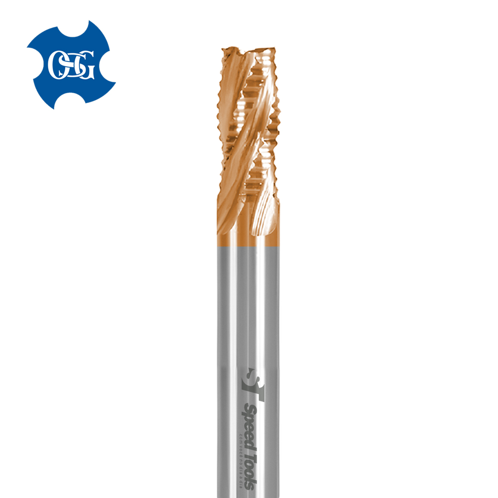 FRESA DESBASTE HSS DIN 844 4C - Ø11,0 mm COBERTURA TIN