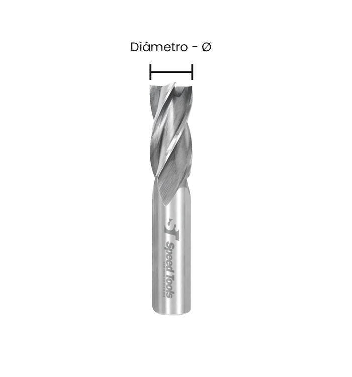 FRESA HSS DIN 844 4C - Ø7,5 mm - Imagem 2