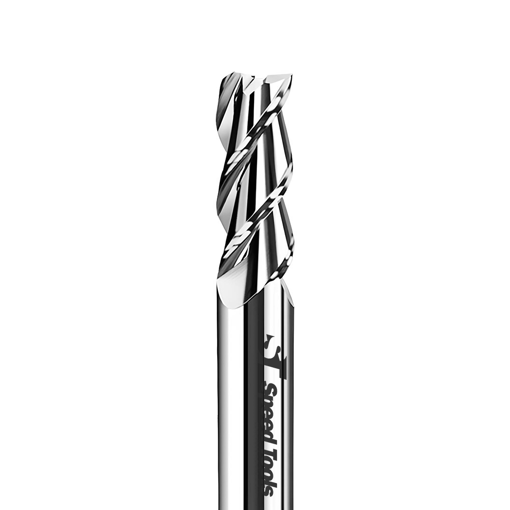 FRESA RETA MD 2C Ø3x8x50 – H3 ALUMINIUM POLIDA - Speed Tools