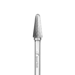 LIMA ROTATIVA MD CÔNICA COM RAIO - Ø10x25x6x70 (CS)