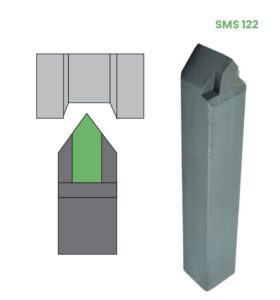 FERRAMENTA SOLDADA SMS 122 - ■25x25 mm