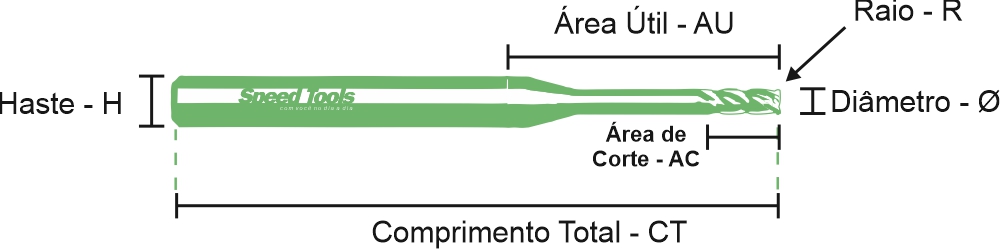 fresa md toroidal 4c long neck