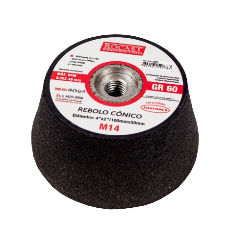 rebolo de copo conico